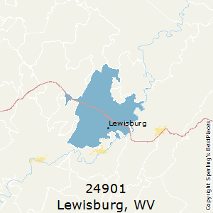 Lewisburg,West Virginia County Map