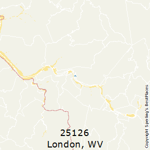 London,West Virginia County Map