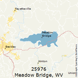 Meadow_Bridge,West Virginia County Map