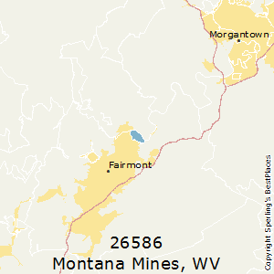Montana_Mines,West Virginia County Map