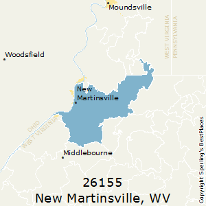 New_Martinsville,West Virginia County Map