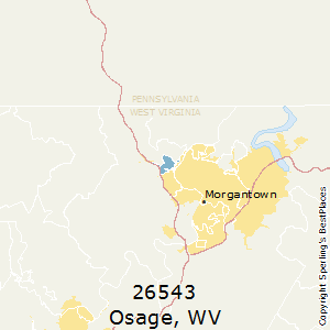 Osage,West Virginia County Map