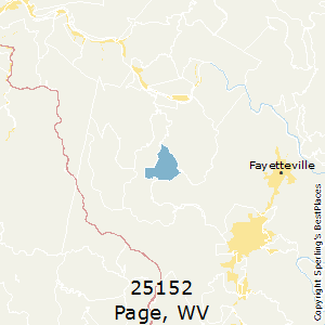 Page,West Virginia County Map
