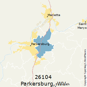Parkersburg,West Virginia(26104) Zip Code Map