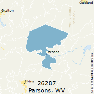 Parsons,West Virginia County Map