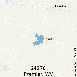 Premier,West Virginia County Map