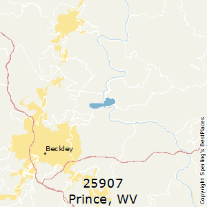 Prince,West Virginia County Map