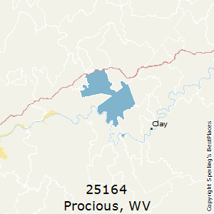 Procious,West Virginia County Map