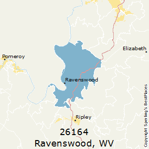 Ravenswood,West Virginia County Map