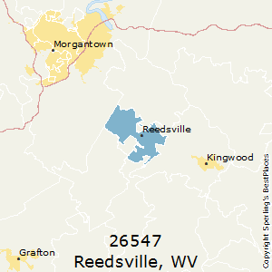 Reedsville,West Virginia County Map