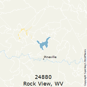 Rock_View,West Virginia County Map