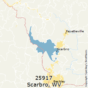 Scarbro,West Virginia County Map