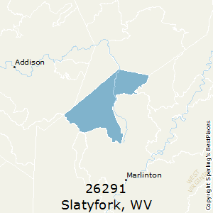 Slatyfork,West Virginia County Map