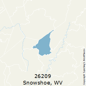 Snowshoe,West Virginia County Map