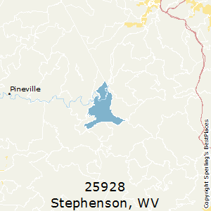 Stephenson,West Virginia County Map