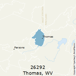 Thomas,West Virginia County Map