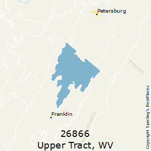 Upper_Tract,West Virginia County Map