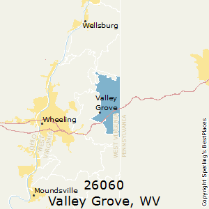 Valley_Grove,West Virginia County Map