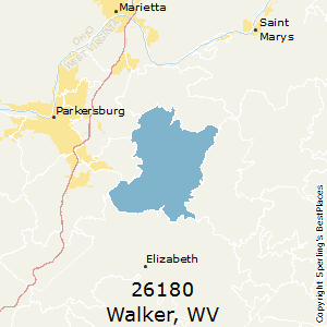 Walker,West Virginia County Map