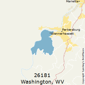 Washington,West Virginia County Map