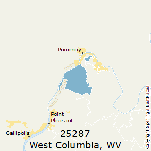 West_Columbia,West Virginia County Map