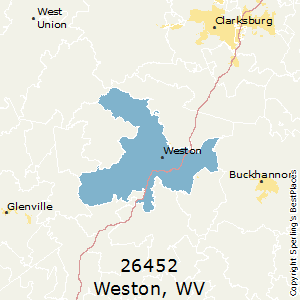 Weston,West Virginia County Map