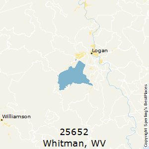 Whitman,West Virginia County Map