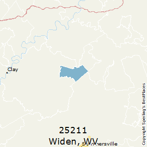 Widen,West Virginia County Map