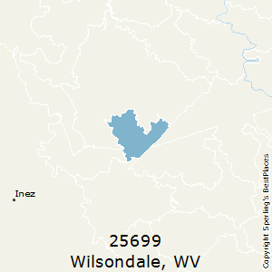 Wilsondale,West Virginia County Map