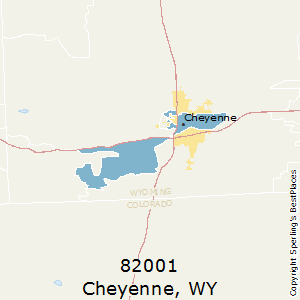 Cheyenne,Wyoming County Map