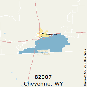 Cheyenne,Wyoming County Map