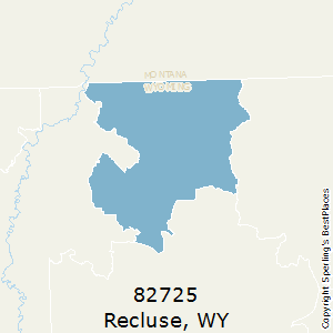 Recluse,Wyoming County Map